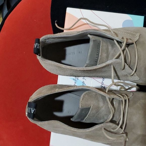 All Saints Kit Lace Chukka Suede Ankle Boots Size 43 Euro US 10 main image 9